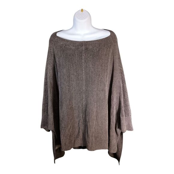 Barefoot Dreams Cozychic Ultra Lite Poncho Grey Women's Small/Medium - Picture 1 of 4